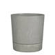 Plantenpot Mica Coco met schotel rond hoogte 23,5 Ø22,5 cm grijs