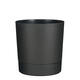 Plantenpot Mica Coco met schotel rond hoogte 23,5 Ø22,5 cm antraciet
