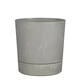 Plantenpot Mica Coco met schotel rond hoogte 29,5 Ø28 cm grijs