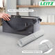 Bureau-onderlegger Leitz 80x40cm oprolbaar grijs