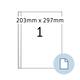 Etiket HERMA 8401 A4 EXPR 500 203x297mm wit 500 stuks