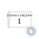 Etiket HERMA 8493 A5 EXPR 1.000 205x148.5mm wit 1000 stuks