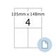 Etiket HERMA 8404 A4 EXPR 500 105x148mm wit 2000 stuks