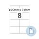 Etiket HERMA 8408 A4 EXPR 500 105x74mm wit 4000 stuks