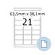 Etiket HERMA 8417 A4 EXPR 500 63.5x38.1mm wit 10500 stuks