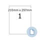 Etiket HERMA 8422 A4 EXPR 500 210x297mm wit 500 stuks