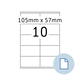 Etiket HERMA 8420 A4 EXPR 500 105x57mm wit 5000 stuks