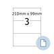 Etiket HERMA 8403 A4 EXPR 500 210x99mm wit 1500 stuks