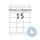 Etiket HERMA 8415 A4 EXPR 500 70x50.8mm wit 7500 stuks