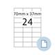 Etiket HERMA 8424 A4 EXPR 500 70x37mm wit 12000 stuks