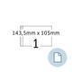 Etiket HERMA 8492 A6 EXPR 2.000 143.5x105mm wit 2000 stuks