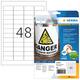 Etiket HERMA 9531 45.7x21.2mm weerbestendig 480 stuks