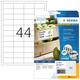 Etiket HERMA Power 10914 48.6x25.4mm wit 1100 stuks