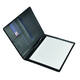 Schrijfmap DESQ A4 leder zwart