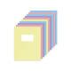 Schrift Kangaro A5 ruit 10mm 80 pagina's 60 gram assorti pastel 10st