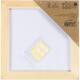 Canvaspaneel Creativ Company met lijst 158x158mm wit