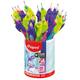Potlood Maped Kidy Learn met gum en vingerhulp assorti pot à 22 stuks