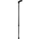Wandelstok Able2 opvouwbaar carbon soft handvat zwart