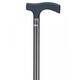 Wandelstok Able2 carbon soft recht handvat zwart