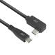 Kabel ACT USB-C standaard naar USB-C hoek 10Gbps 1m