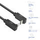 Kabel ACT USB-C hoek boven/beneden 10Gbps 2m