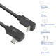Kabel ACT USB-C hoek links/rechts USB-C hoek boven/beneden 10Gbps 1m