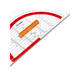 Geodriehoek Aristo GEOCollege 220mm met greep transparant