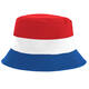 Feesthoed rood wit blauw en oranje