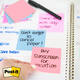 Memoblok Post-it 3M 73x73mm Transparant roze