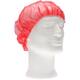 Haarnet CMT bouffant non-woven XL 58cm PP rood 100 stuks