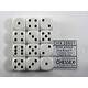 Dobbelsteen Chessex White/black D6 16mm set à 12 stuks