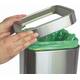 Afvalbak MAUL Prime 15 liter met inwerpopening rvs