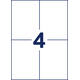 Badge Avery 4834XL A6 hoes + bedrukbare insteekkaarten 50 stuks