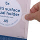 Posterhouder Europel zelfklevend A5 staand 5 stuks
