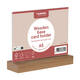 Kaarthouder Europel acryl met houten voet A5 liggend