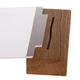 Kaarthouder Europel acryl met houten voet A5 liggend