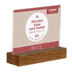 Kaarthouder Europel acryl houten voet A6 liggend 5 stuks