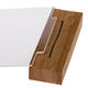 Kaarthouder Europel acryl houten voet A6 liggend 5 stuks
