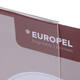 Kaarthouder Europel acryl met houten voet A4 staand