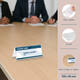 Tafelnaambord Europel A7 gevouwen 10 stuks
