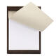 Menukaart Securit Signature klembord A4 donker hout grijs