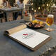 Menukaart Securit Signature klembord A4 donker hout grijs