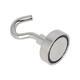 Magneet met haak Westcott 25mm zilver Trekkracht +/- 15kg