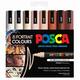 Paintmarker Uni POSCA PC5M medium portret kleuren set à 8 stuks