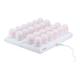 Theelicht Securit Amsterdam LED warmwit met oplaadstation 12 stuks wit