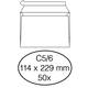 Envelop Quantore bank C5/6 114x229mm zelfklevend wit 50 stuks