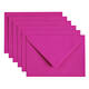 Envelop Papicolor C6 114x162mm felroze pak à 6 stuks