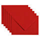 Envelop Papicolor C6 114x162mm rood pak à 6 stuks