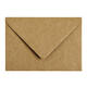 Envelop Papicolor C6 114x162mm kraft bruin pak à 6 stuks