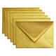 Envelop Papicolor C6 114x162mm metallic goud pak à 6 stuks